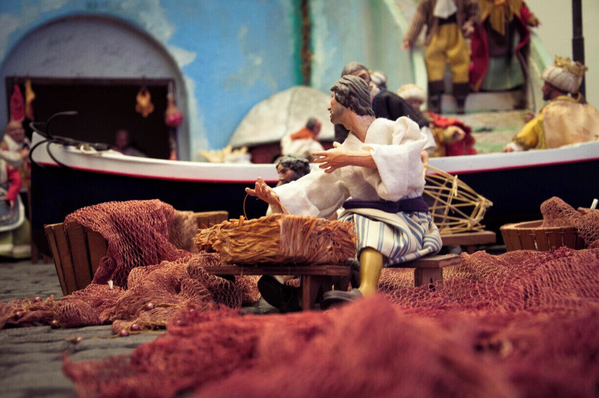 Procida is one of the Flegrean Islands off the coast of Naples in southern Italy. The island is between Cape Miseno and the island of Ischia. With its tiny satellite island of Vivara, it is a comune of the province of Naples, in the region of Campania. It's a particular of a nativity set on the island.