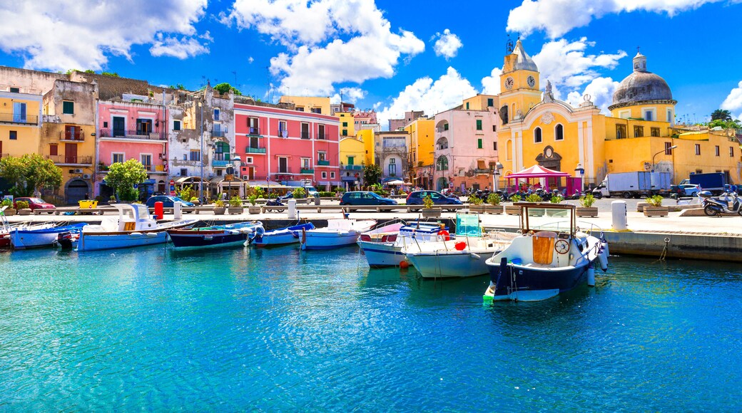 Beautiful colorful island Procida. Campania, Italy; Shutterstock ID 1036483591; Purchase Order: SP-2390; Order Number: Content Innovations EOY spend - Lee Ban Twan; Client/Licensee: Hotels.com - Lee B