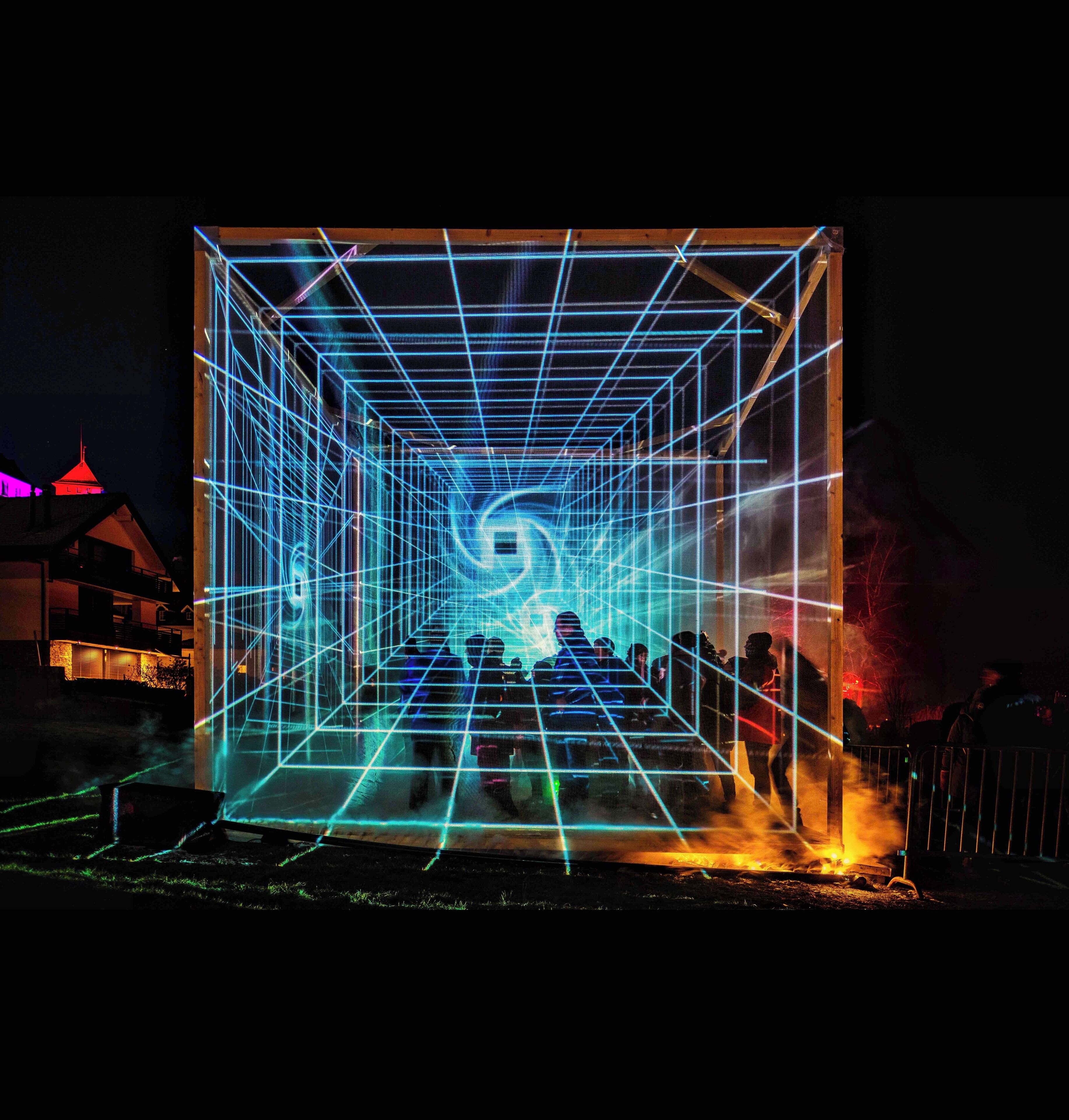 The Murten Light Festival happens every year in January. Light installations are happening all over the small historic city #perspectives