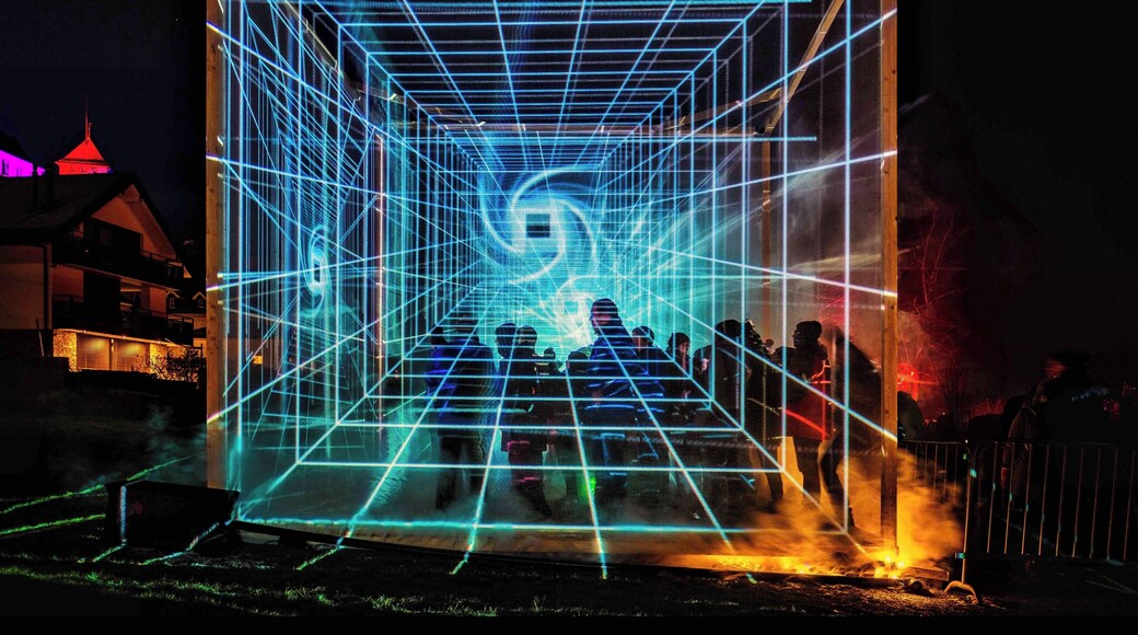 The Murten Light Festival happens every year in January. Light installations are happening all over the small historic city #perspectives