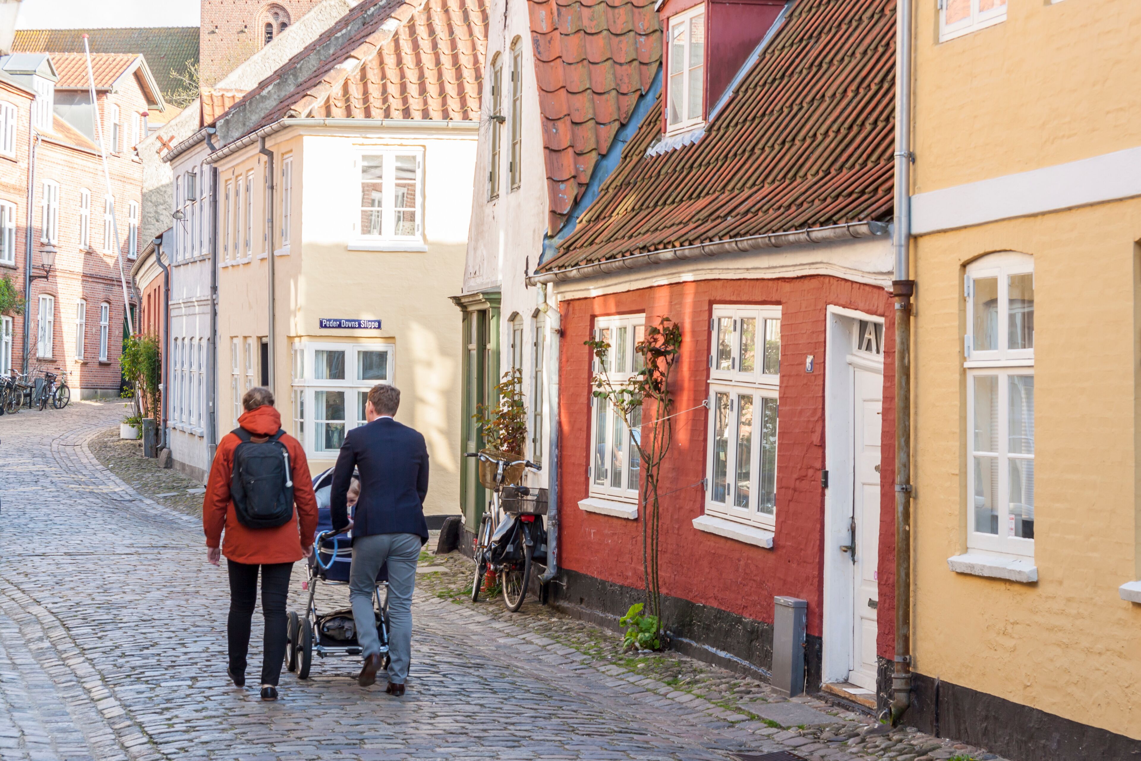 Ribe old village in Denmark.