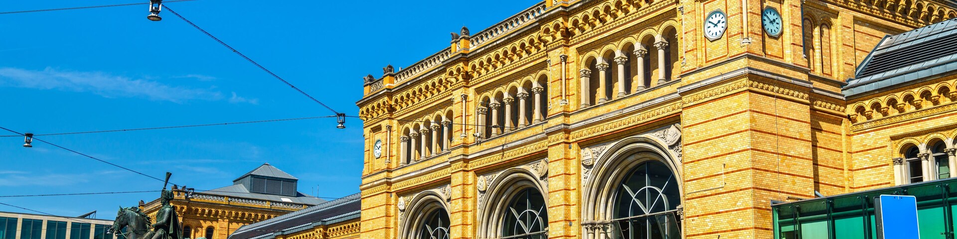 Central railway station of Hanover in Lower Saxony, Germany