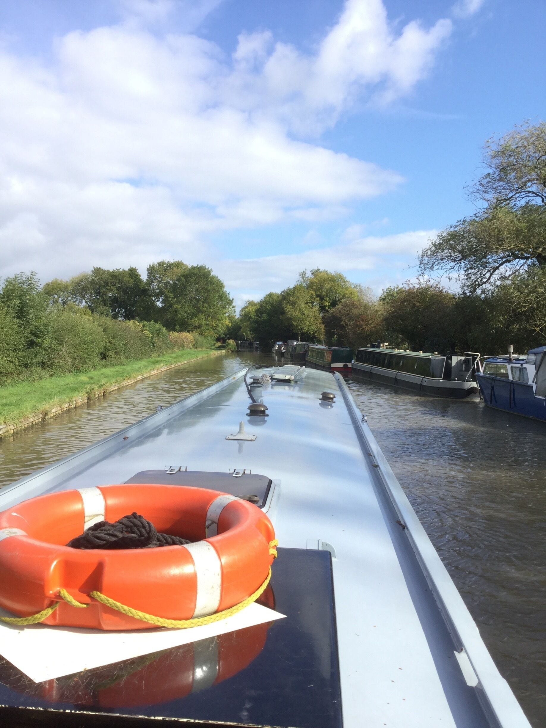 Our view off our narrow boat on the Ashby-de-la-Zouch Canal.