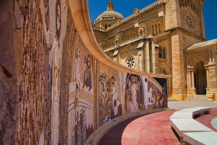 Xaghra on Gozo, Malta, in august 2021