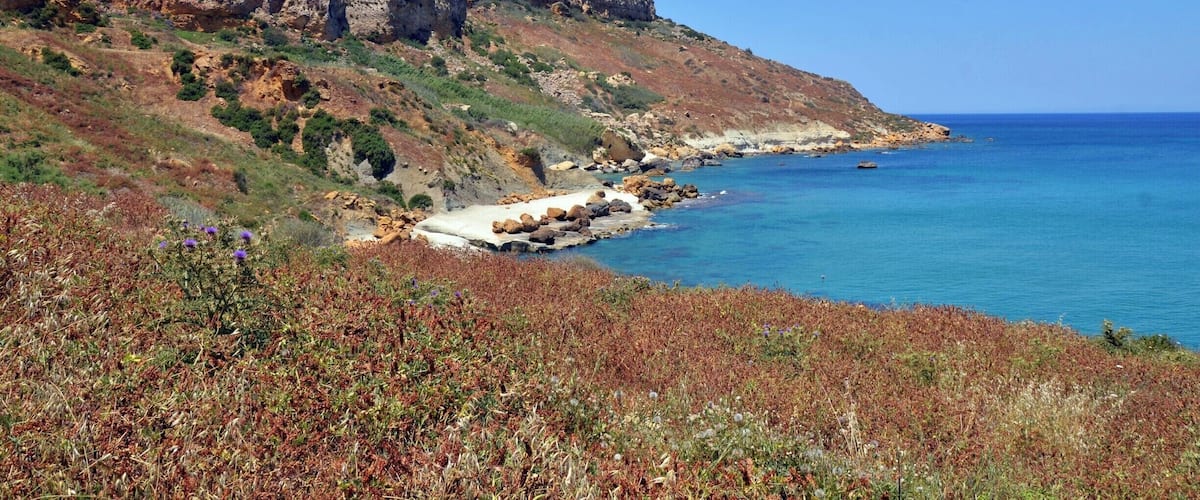 A beautiful yet slightly trecherous walk from Marsalforn to Ramla Bay reveals many sceenic views along the coastline