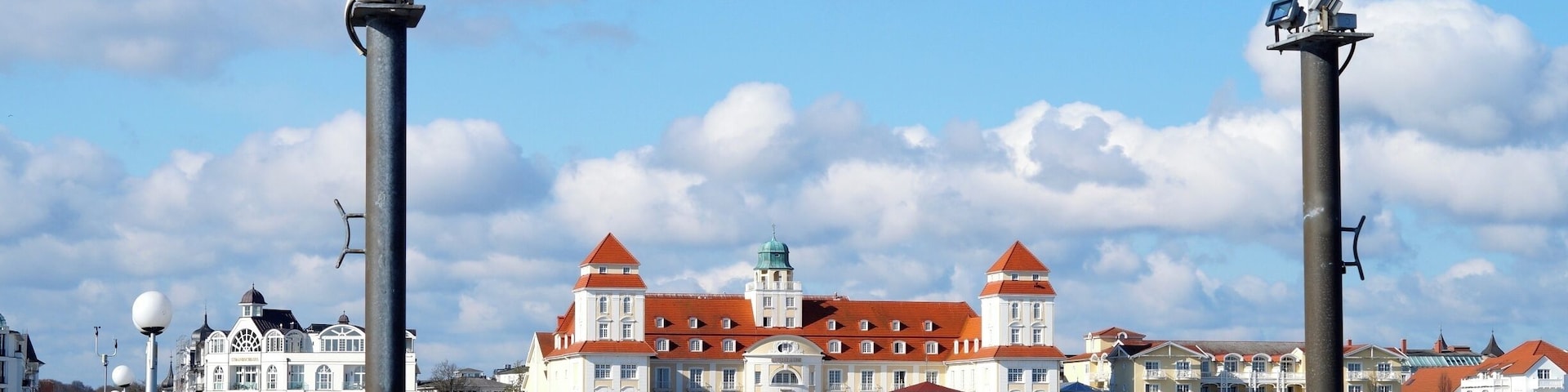 Binz, the largest resort town on Rügen island, has beautiful beaches, pretty resort architecture and fresh fish restaurants. The hotel pictured in the center, is the 5-star Travel Charme Kurhaus Binz. I highly recommend it if you want to splurge and enjoy some luxury for a few nights.