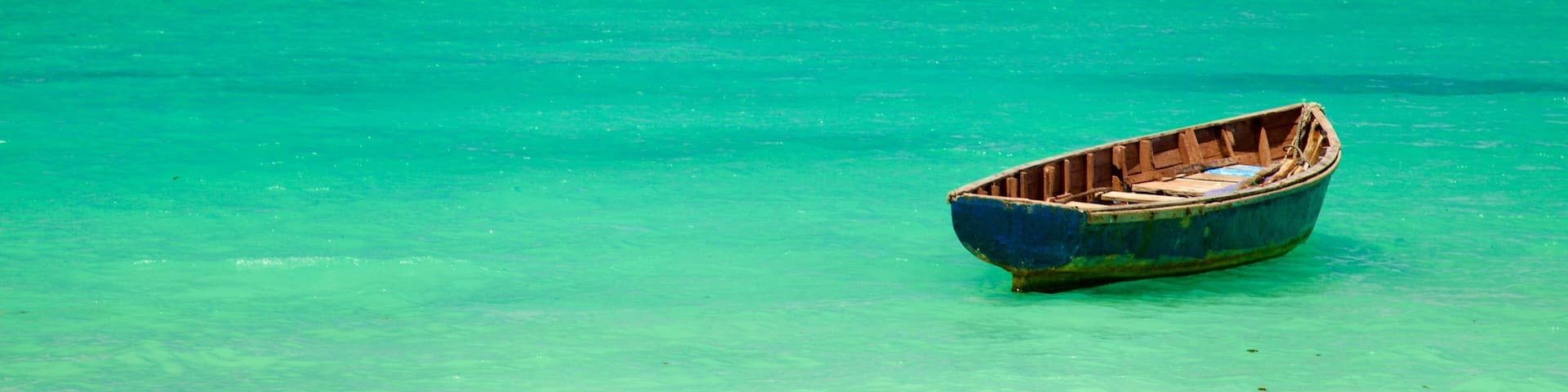 Belle Mare showing general coastal views and boating