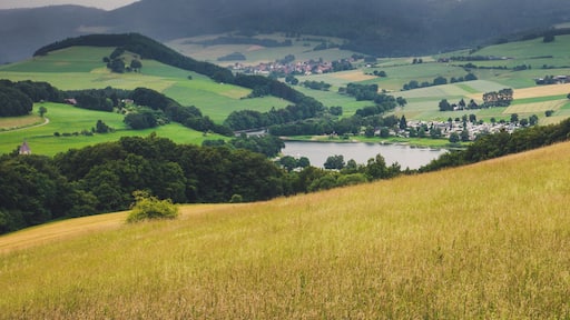 View down to the Diemelsee.