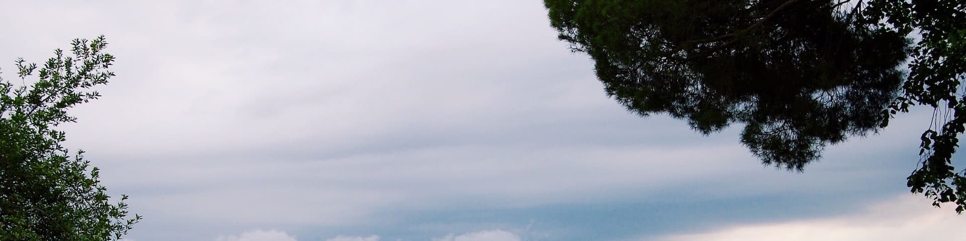 The view from our Tuscan villa, Villa Pitiana. A pool, beautiful grounds, fabulous food, and incredible views to boot!