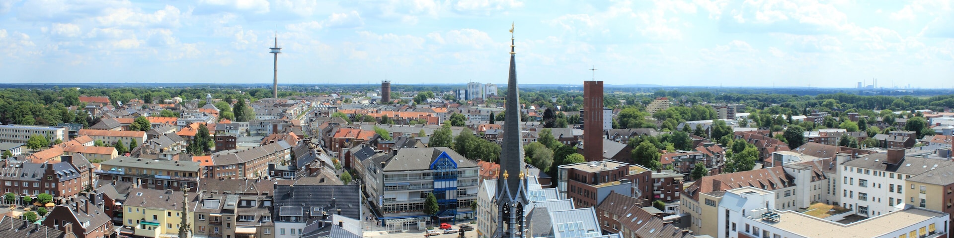 Wesel Panorama Luftaufnahme
