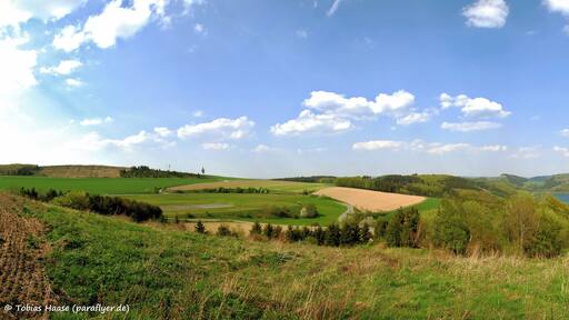 Sauerland panorama – Have been to North Rhine-Westphalia this weekend for vacation, visited the beautiful Sauerland-area. This image has been stitched together from five single shots.