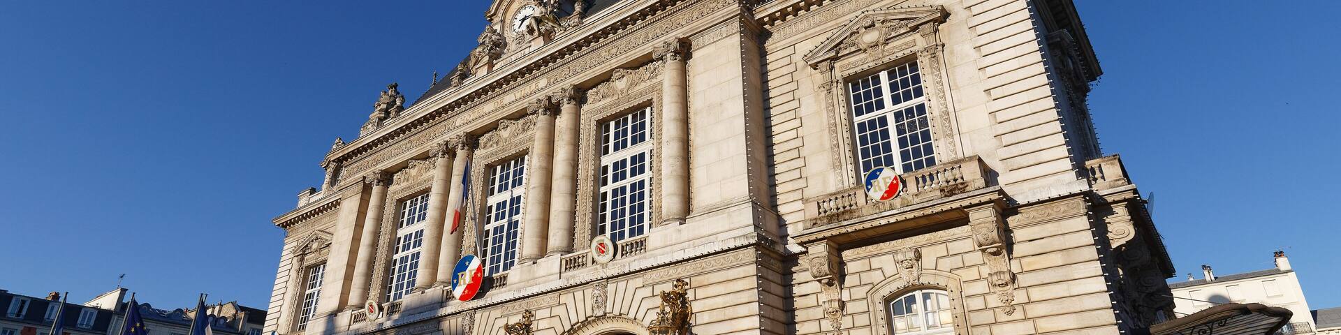 The beautiful City hall of Levallois-Perret, France.