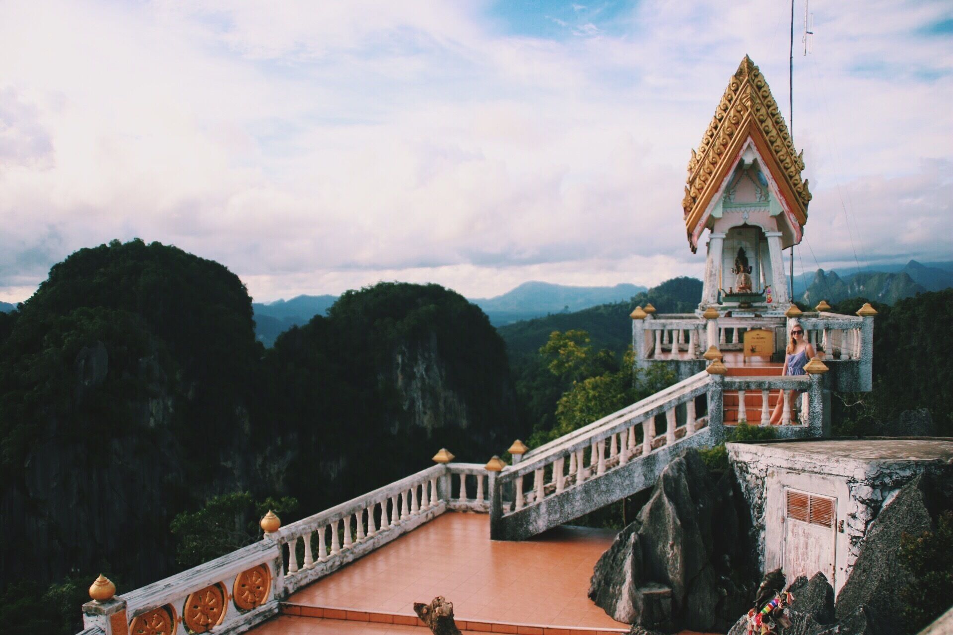 Hike up steep steps to a spectacular view of Chiang Mai. Lots of monkey dodging on the way up!