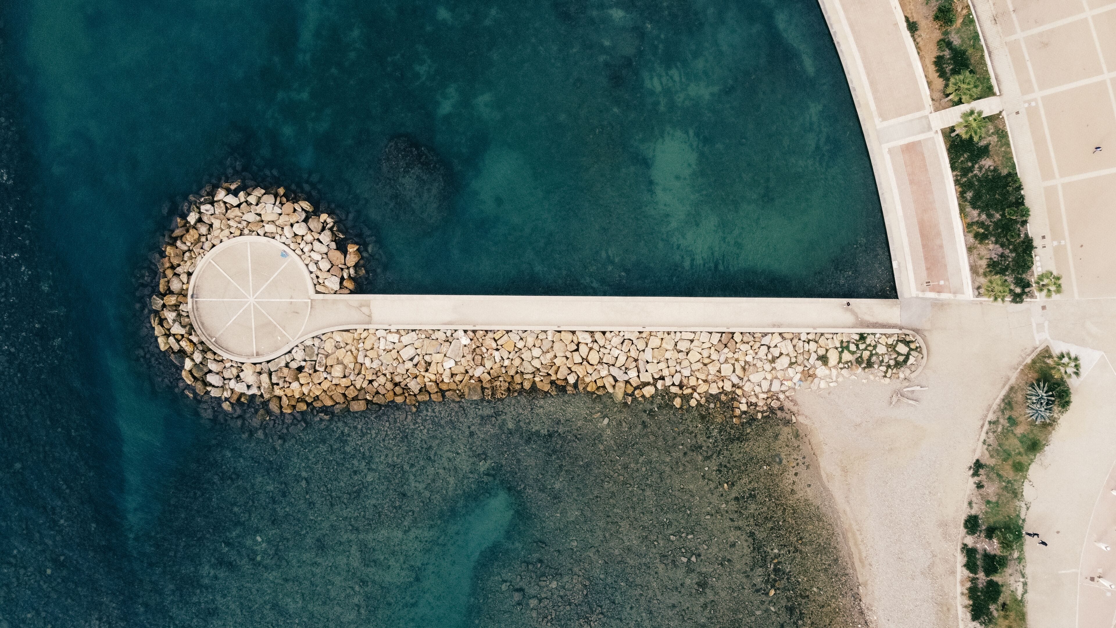 Italian coast aerial view
