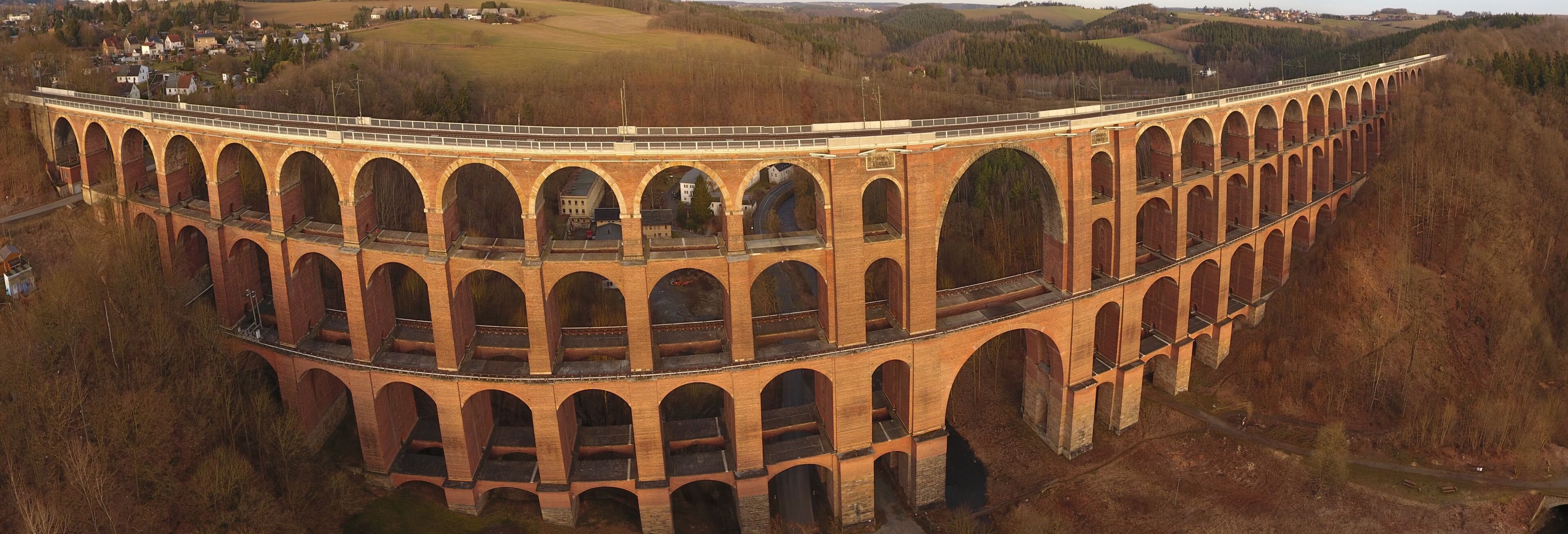 Goeltzsch valley bridge europe germany thuringia travelling