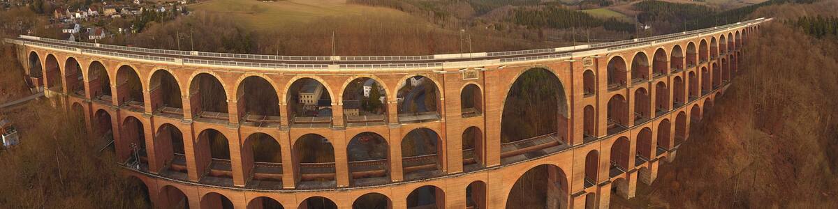 Goeltzsch valley bridge europe germany thuringia travelling