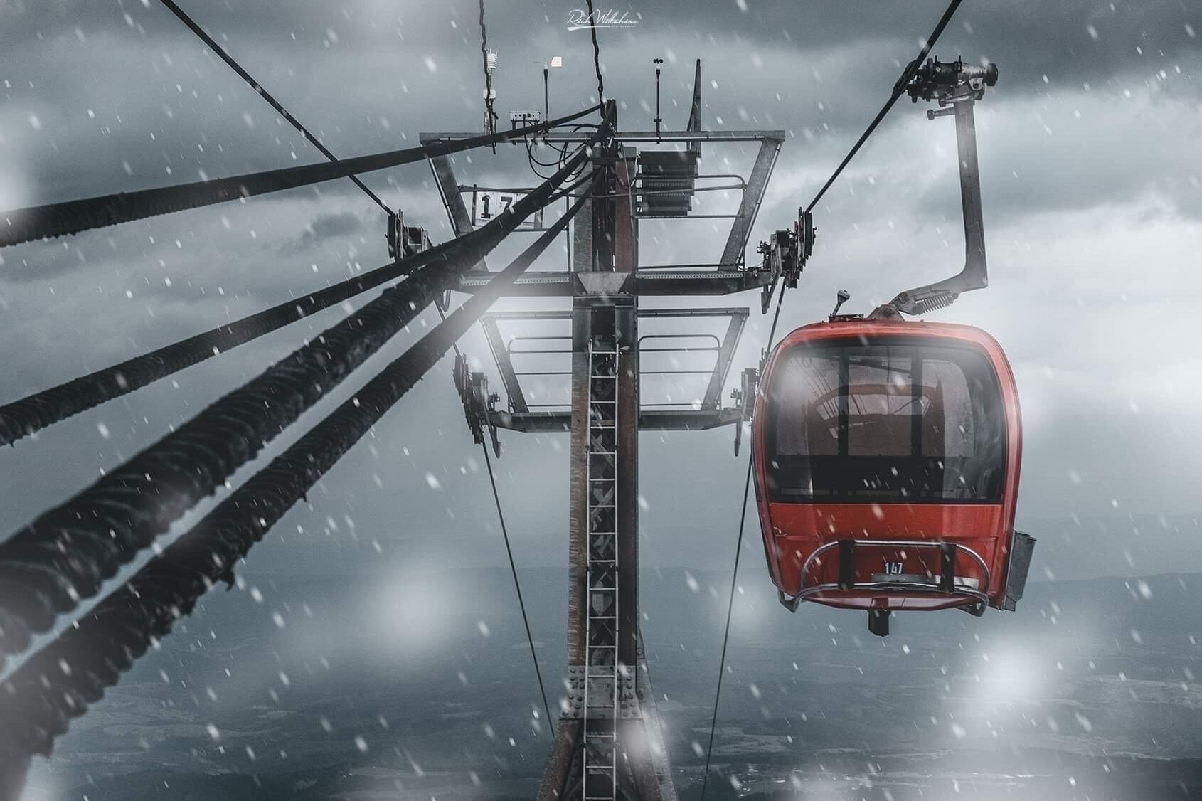 Snow storm at the Gondola