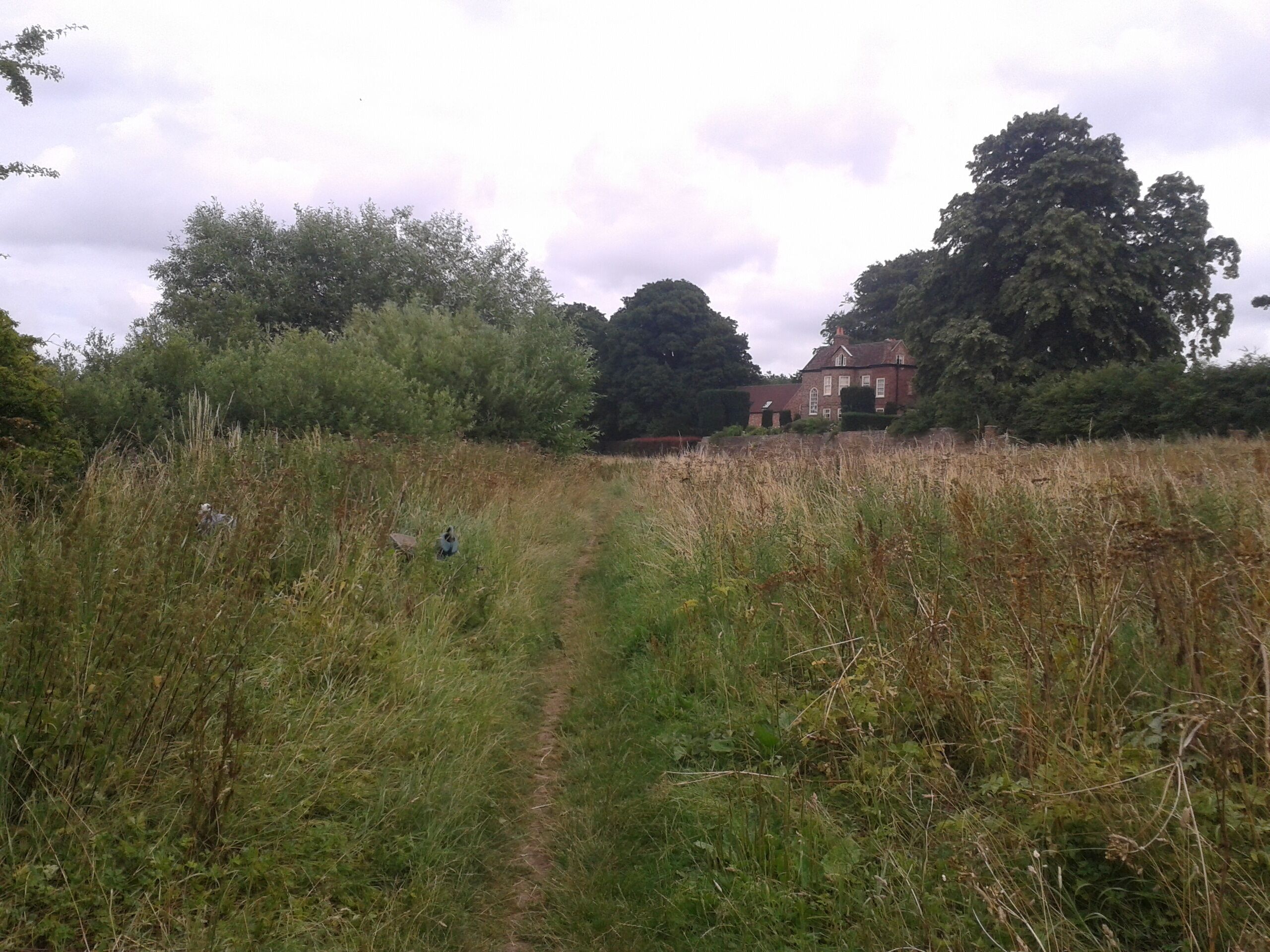 Public footpath along Fulford Ings.