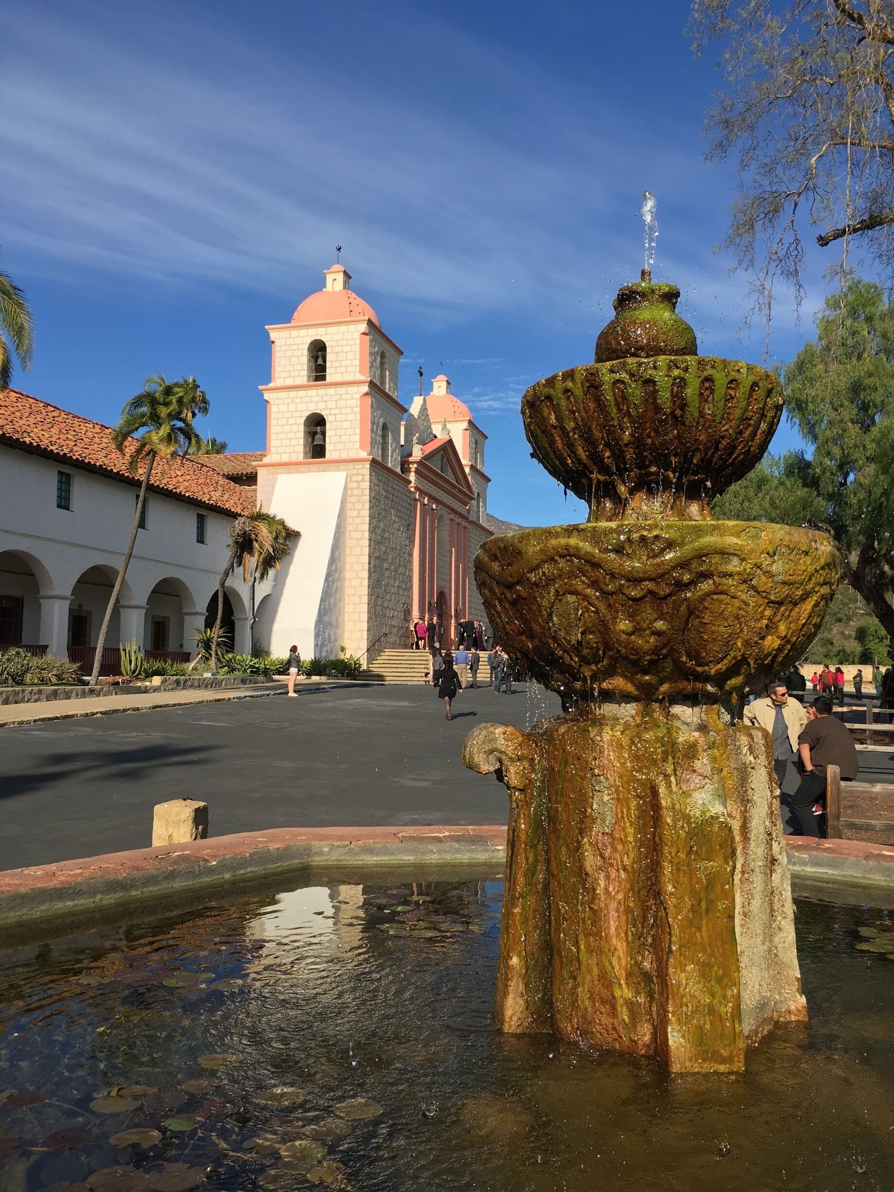 Historic mission with a beautiful view from the Pacific 