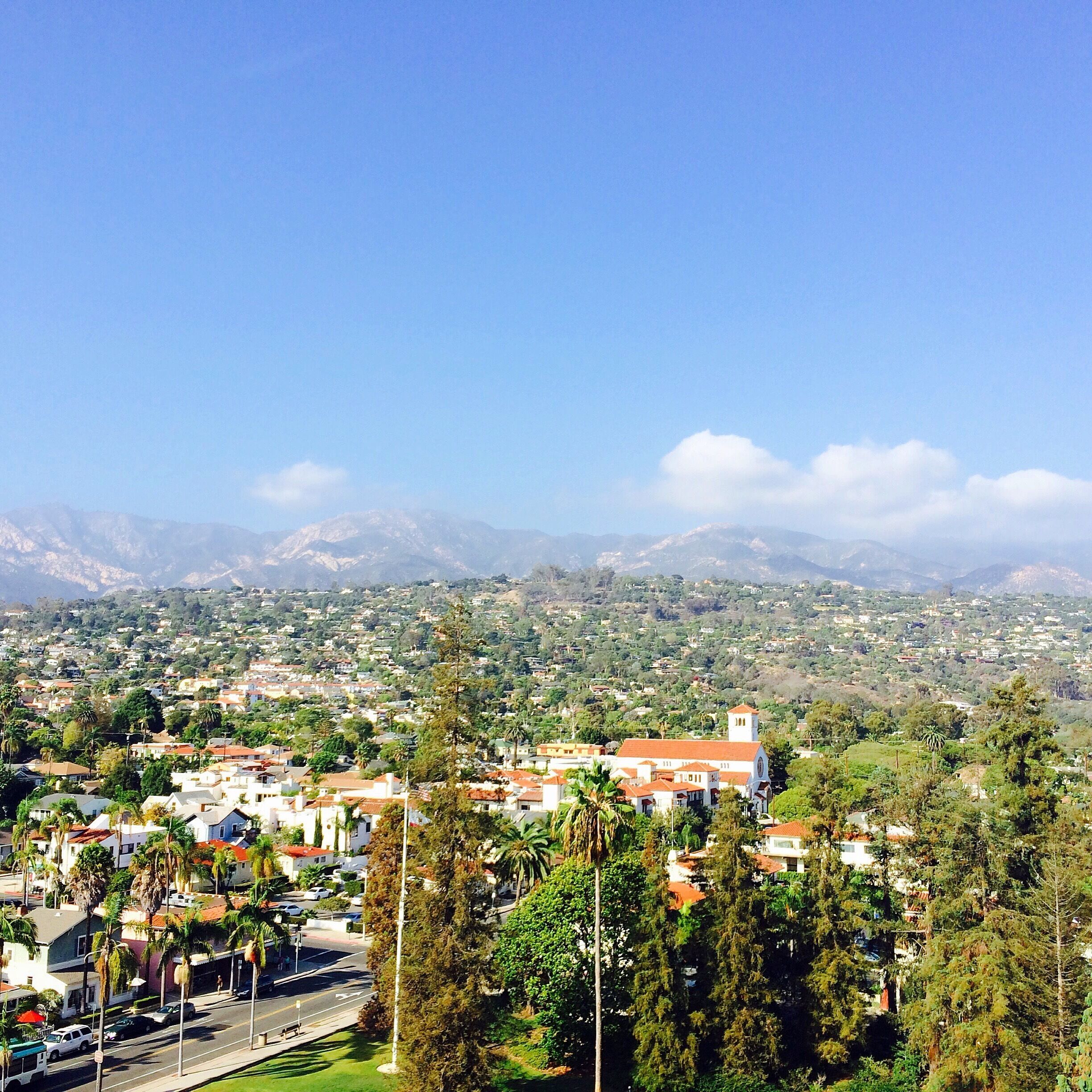 View from Santa Barbara County Courthouse