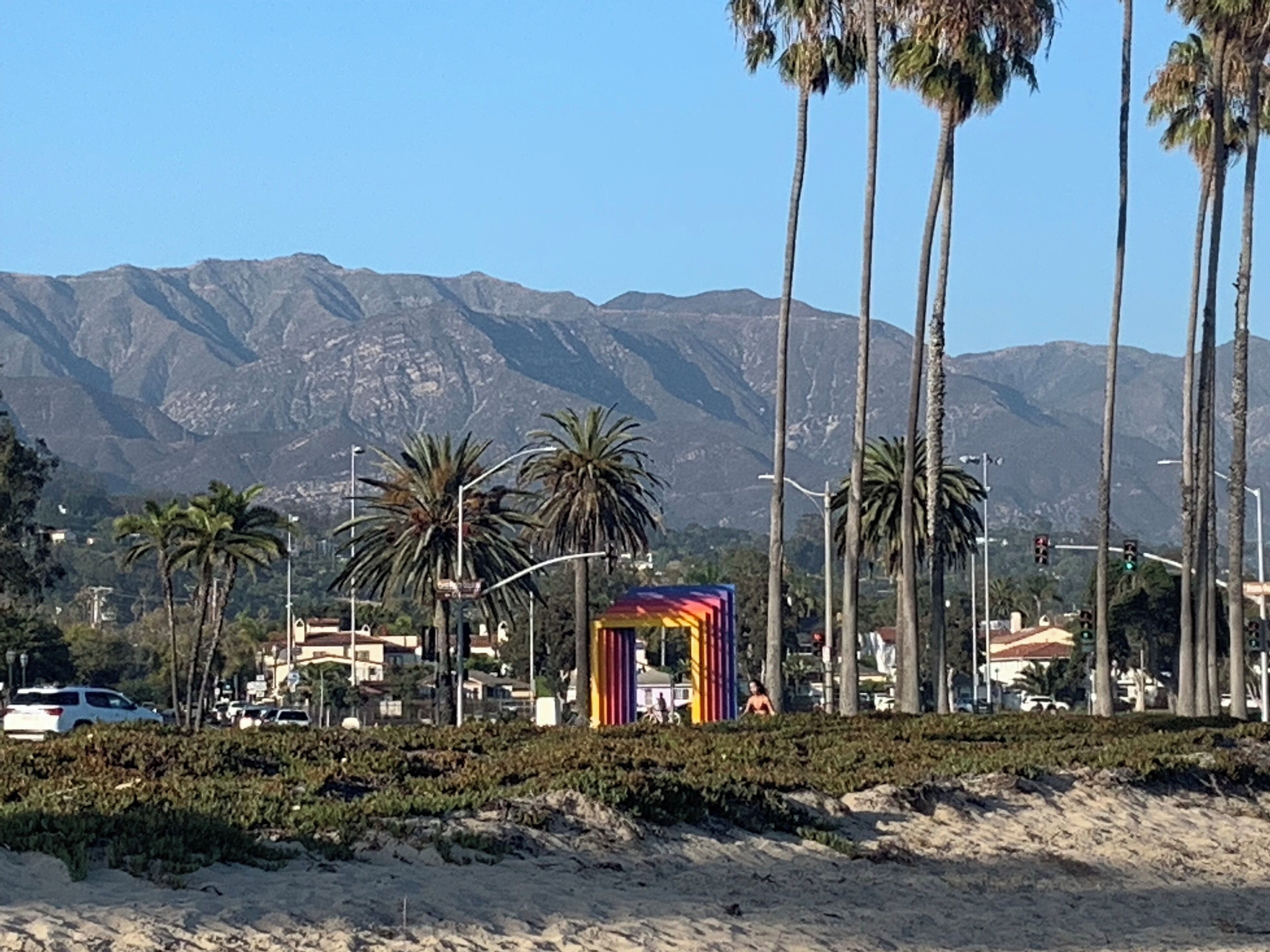 Santa Barbara, CA. Beautiful town with a beautiful beach and great wineries.