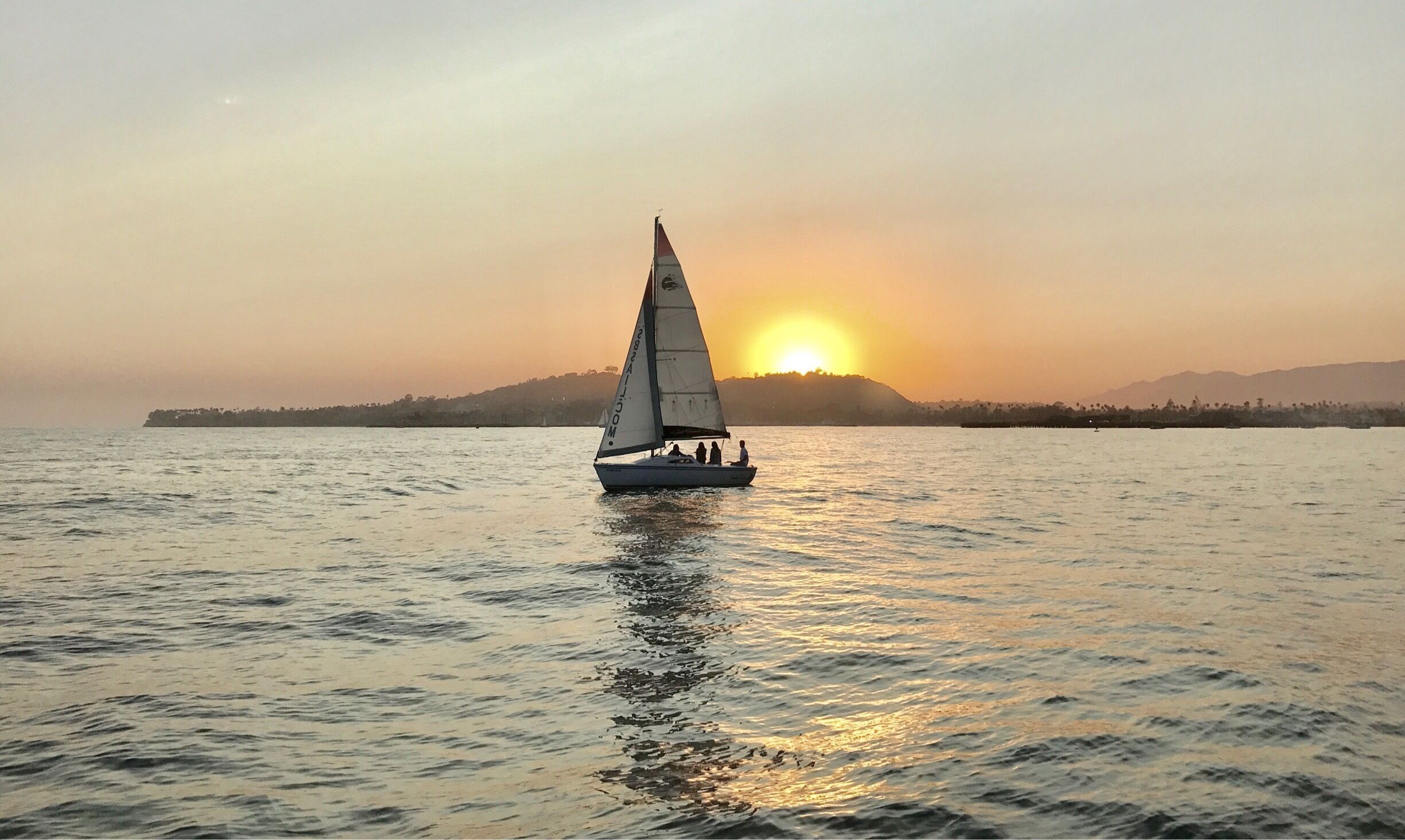 Sunset Santa Barbara tonight, Aug 30, 2017.
