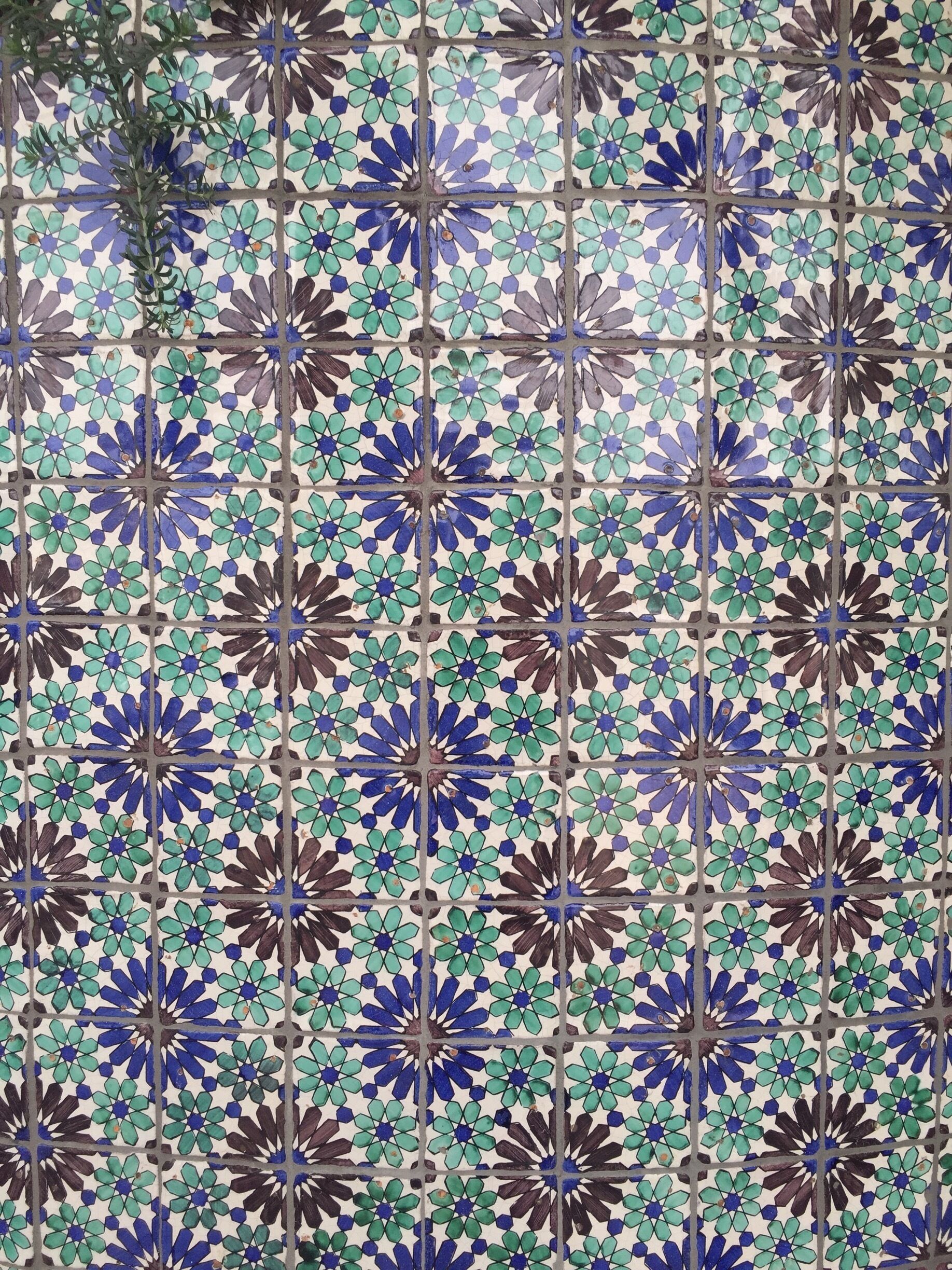 I found this beautiful tile work while wandering the streets of #SantaBarbara #Patterns #details 