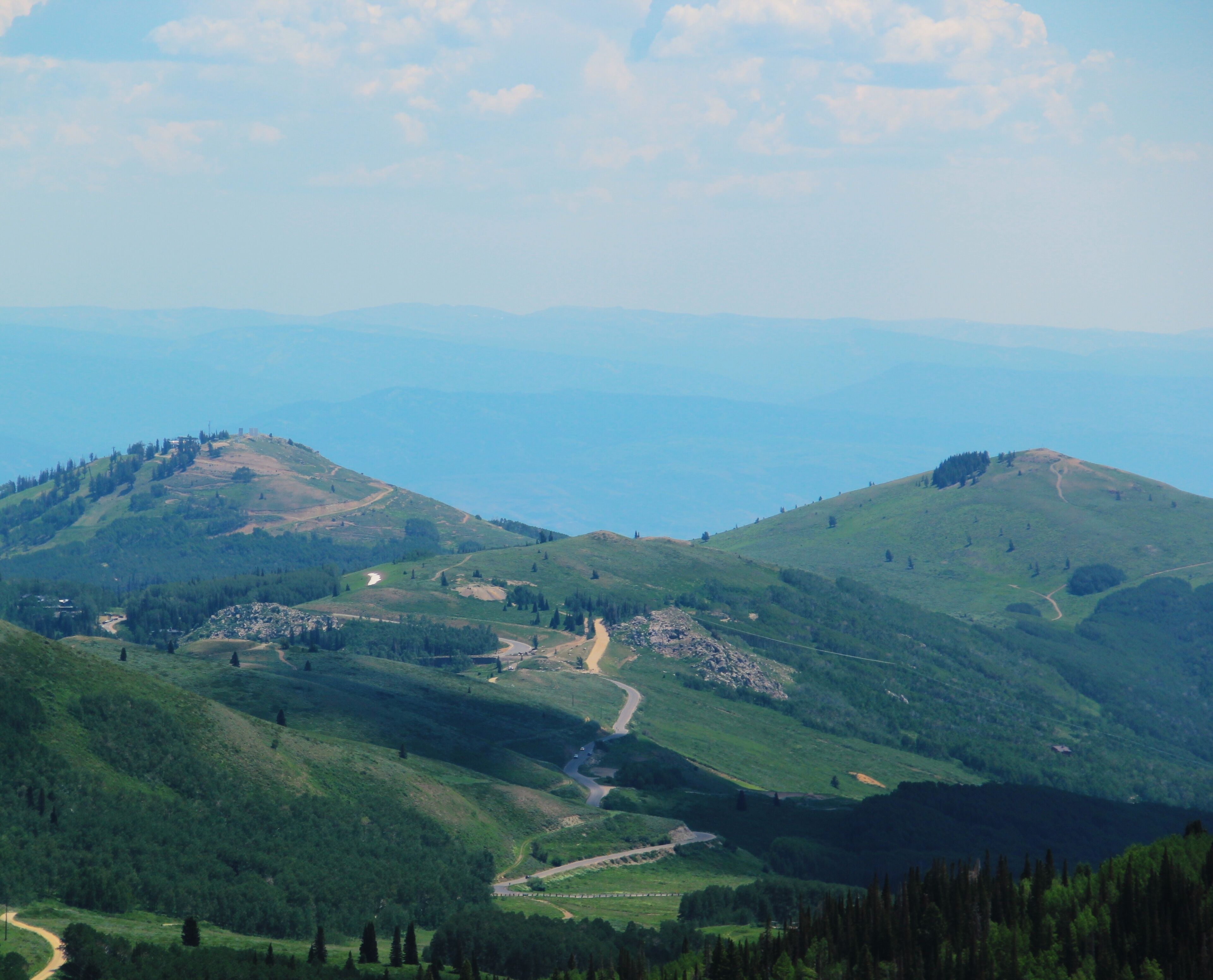 View from one of the hills in Park City, Utah