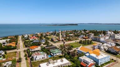 The Lighthouse of Punta Del Este and Isla Gorriti at the background