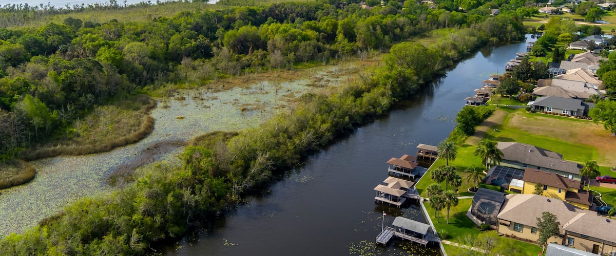 Aerial View of Lady Lake Florida