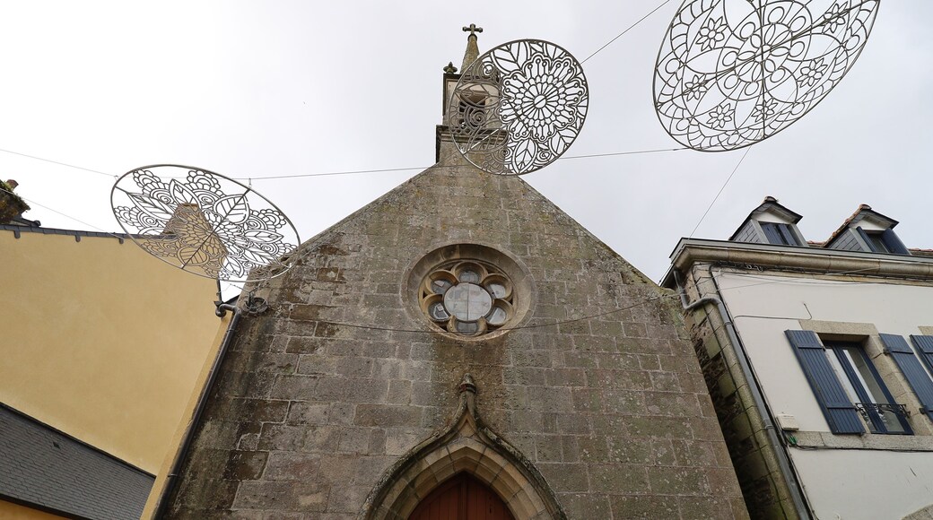 La chapelle Sainte Anne, village de Carhaix-Plouguer, département du Finistère, Bretagne, France