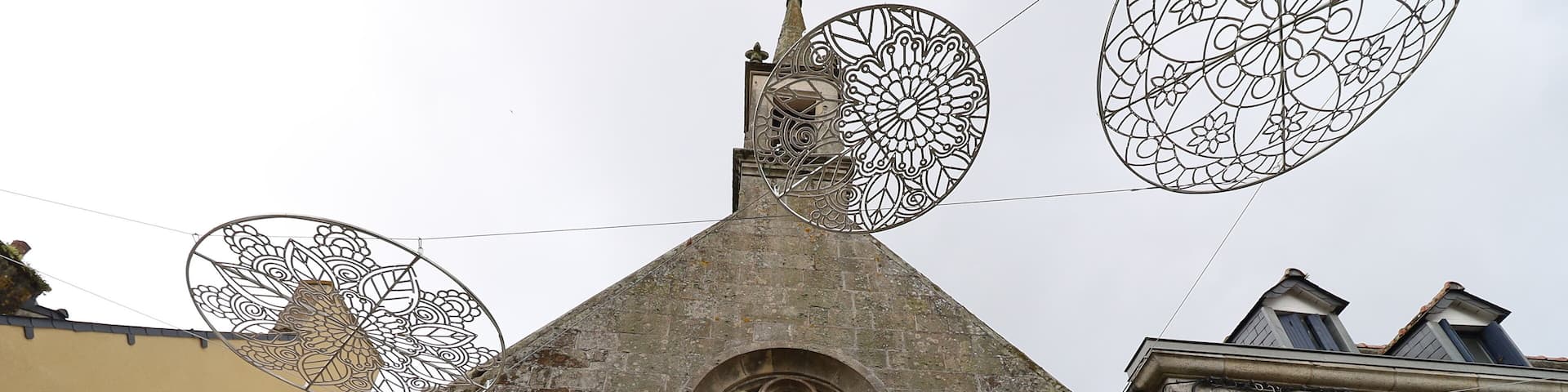 La chapelle Sainte Anne, village de Carhaix-Plouguer, département du Finistère, Bretagne, France