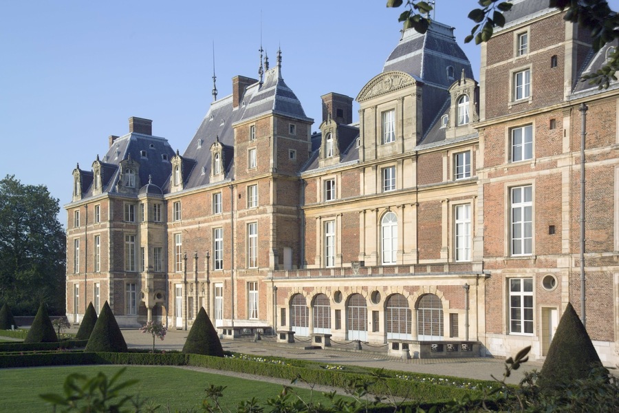 The chateau at eu-le treport, seine-maritime, normandy,france.