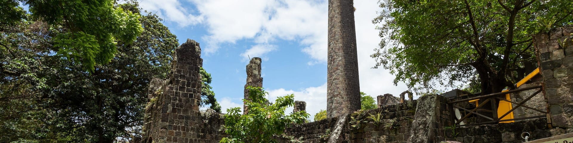 St. Kitts which includes heritage elements and a ruin