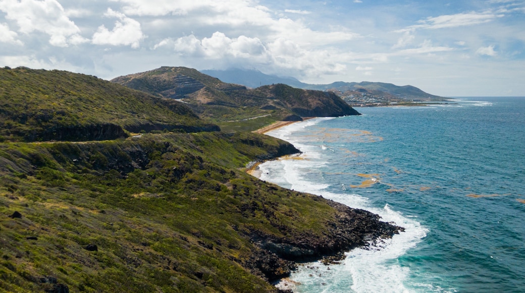 St. Kitts showing general coastal views, landscape views and rocky coastline