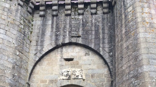 The Saint-Jacques gate entrance to the medieval town of Parthenay, France. The medieval pilgrims entered from here into the town.