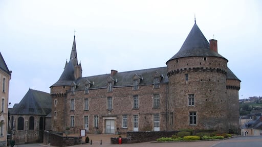 The castle of Sillé-le-Guillaume, Sarthe, France.