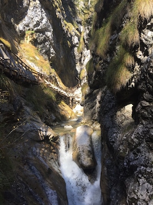 Exploring the gorge „Wörschachklamm“