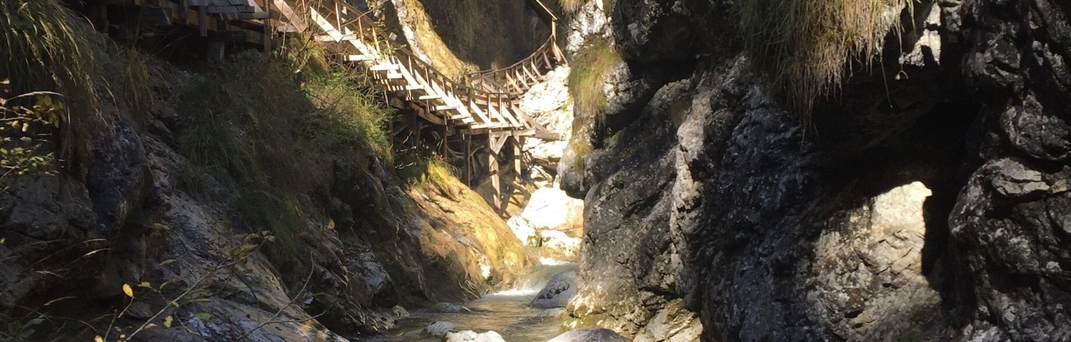Exploring the gorge „Wörschachklamm“
