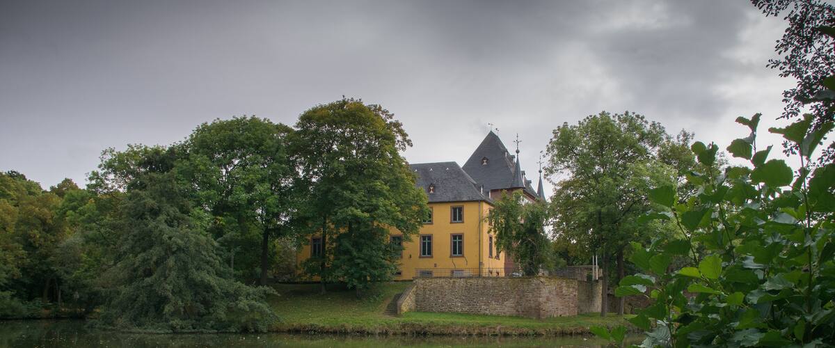 German castle Burgau near the village Dueren