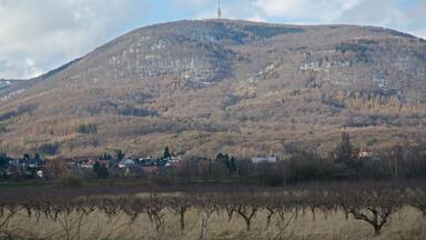Hill Jedlova in the Krusne mountains, Czech republic