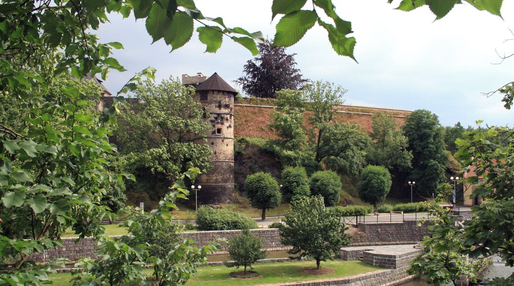 Part of ramparts of Cheb castle, west of Czech Republic