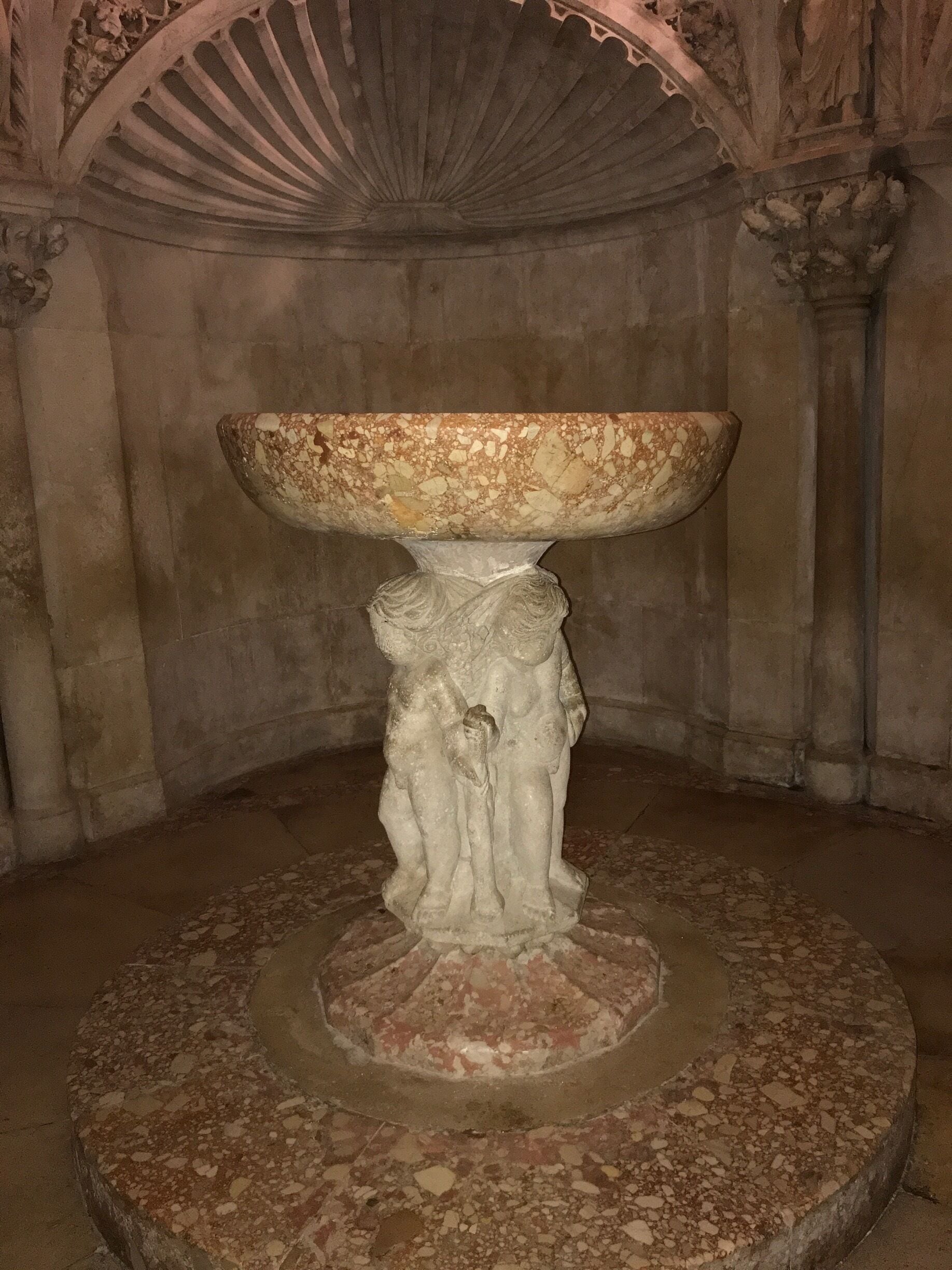 Baptismal font built in 15 th century.