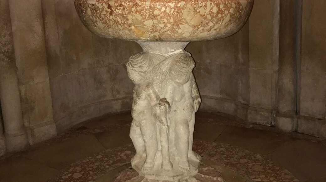 Baptismal font built in 15 th century.