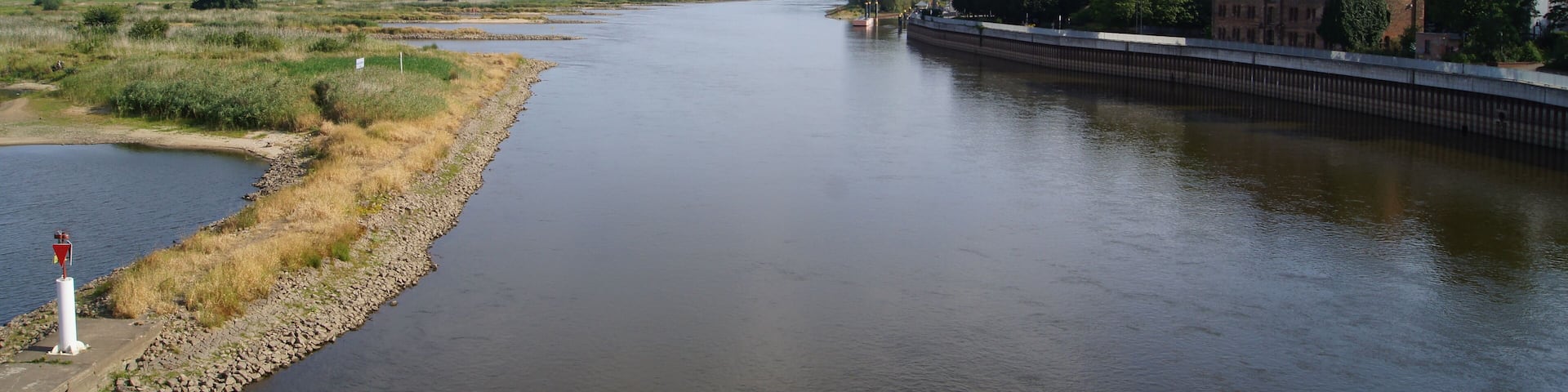 Oder River in Frankfurt (Oder) and Słubice