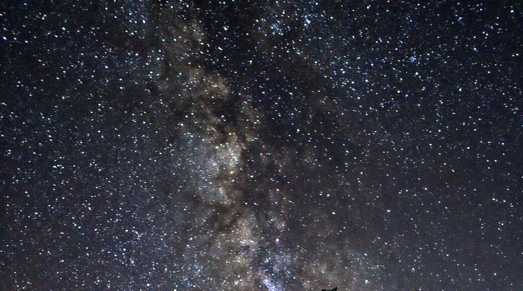 Early Night at on Huntington Island Beach. Milky Way was exploding early in the evening.