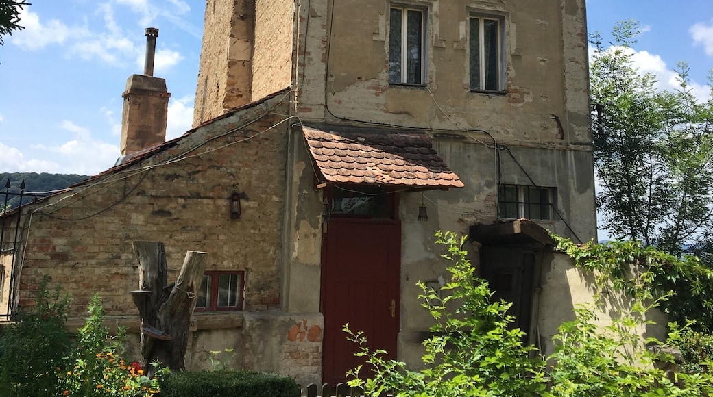 Medieval church turned into a cemetery caretaker’s home in Sighisoara, Romania