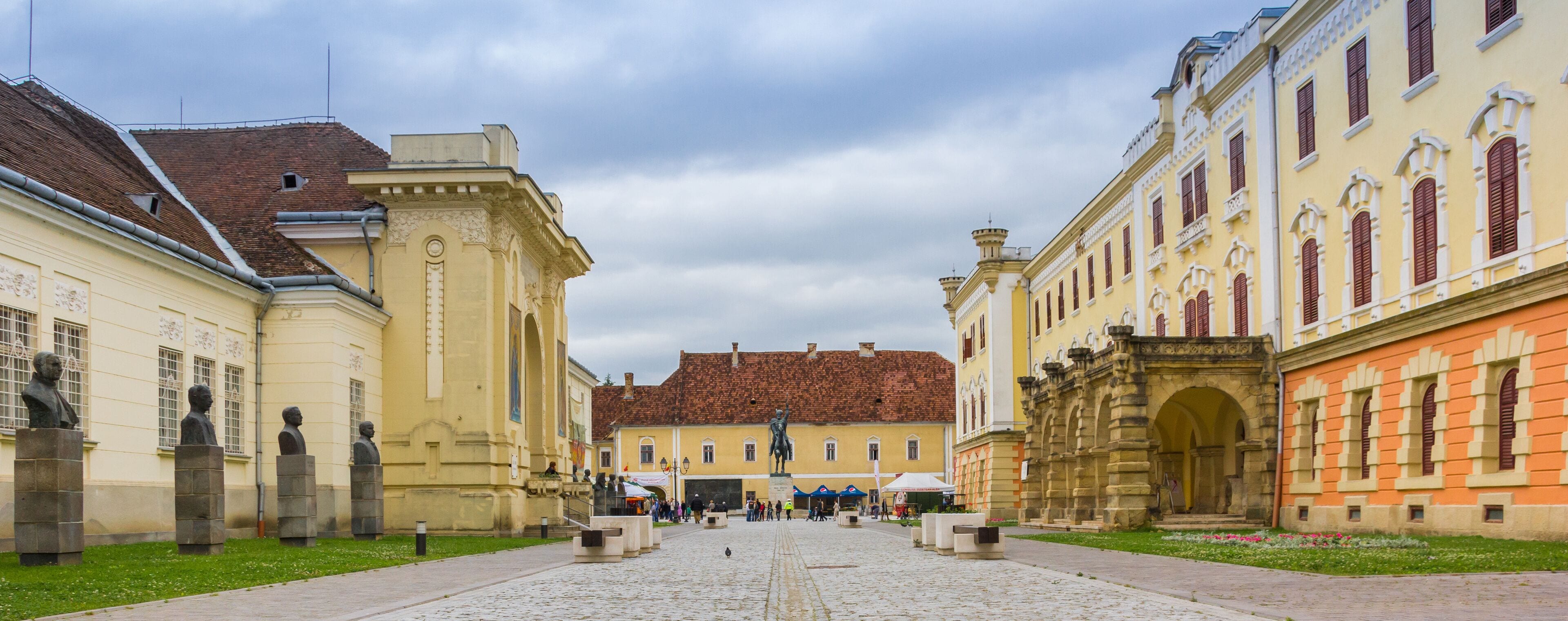 Panorama of the Carolina citadel in Alba Iulia, Romania