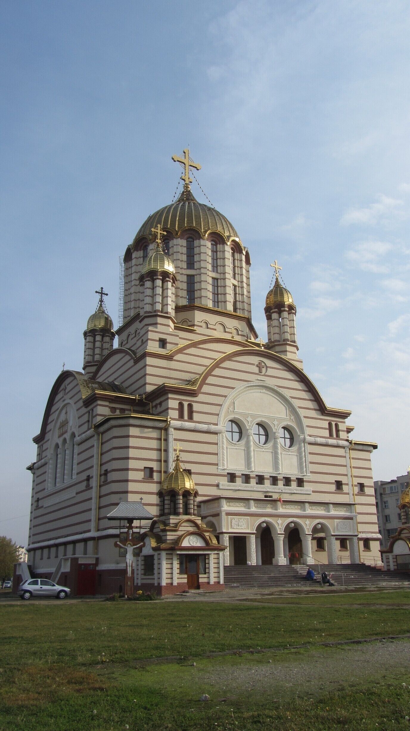 The new Saint John the Baptist Cathedral in Fagaras, Romania