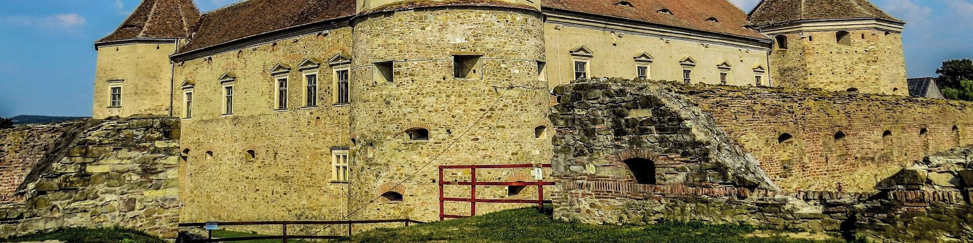 Fagaras Fortress in Fagaras, Transylvania region, Romenia.